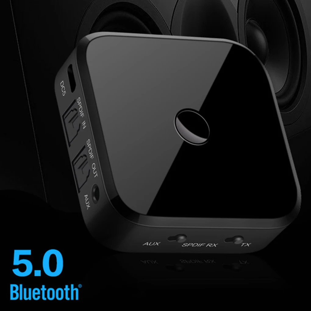 

Хит продаж Bluetooth 5 0 HD аудио передатчик приемник поддерживает 3 5 мм AUX SPDIF цифровой ТВ Беспроводной адаптер
