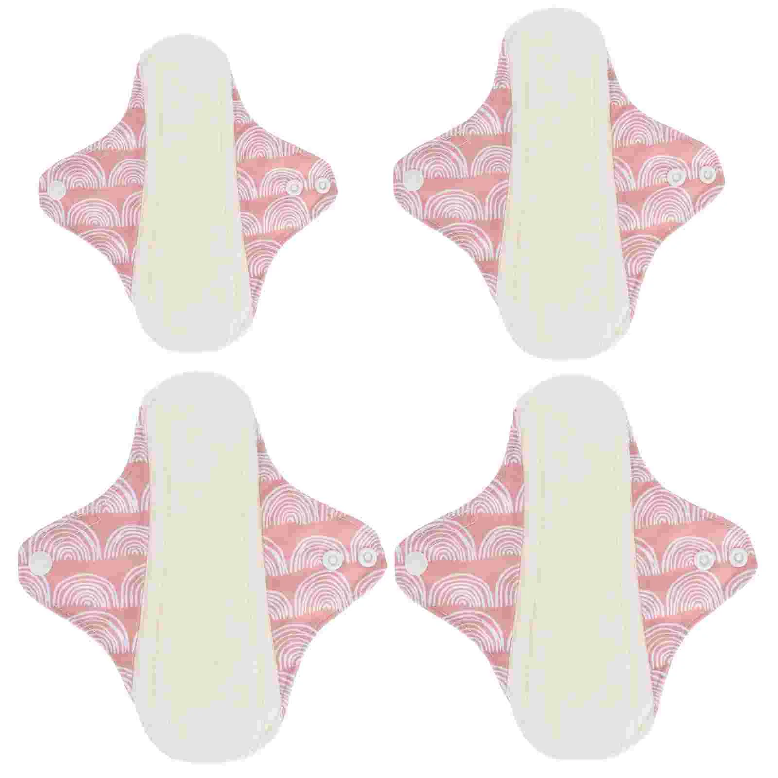 

4pcs Washable Nursing Pads Reusable Menstrual Pads Sanitary Pads for
