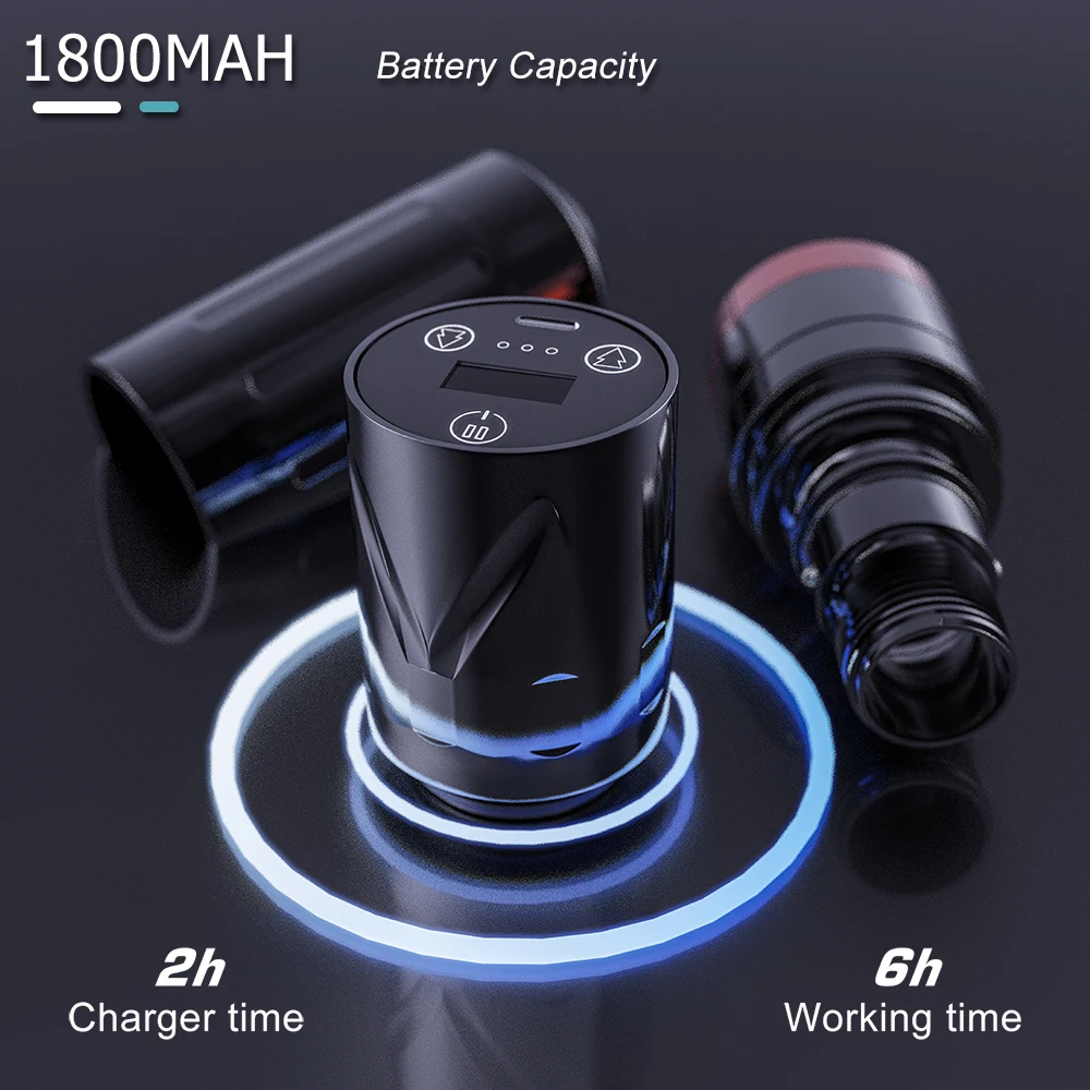 Беспроводная татуировочная машинка ручка для пистолета 4 2 мм ход 1800 мАч батарея