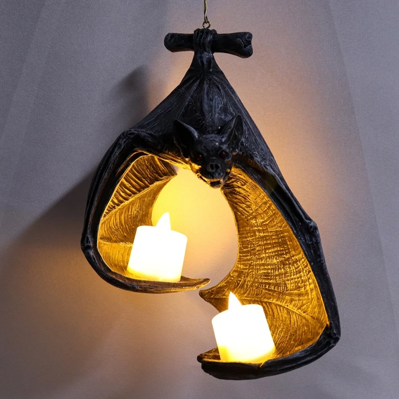 Classic Halloween Bat Candlestick Holder Home Decor For Room Decoration Bar Party
