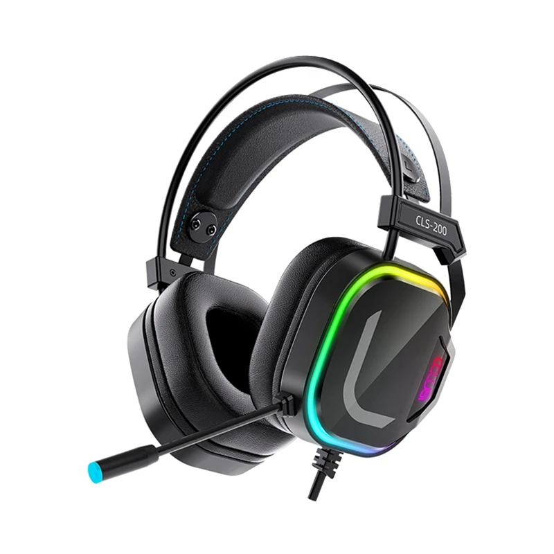 

Wired Gaming Headphones Gamer Headsets RGB Bass Surround HD Microphone For Overear Laptop Tablet Gifts PC 3.5Mm PS4 PS5