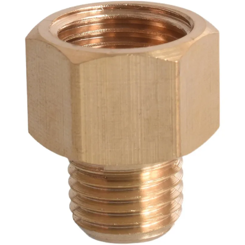 Латунный фитинг для труб M8 M10 M12, Редукционный переходник с внутренней резьбы на наружную резьбу 1/8 дюйма 1/4 дюйма BSP для манометра