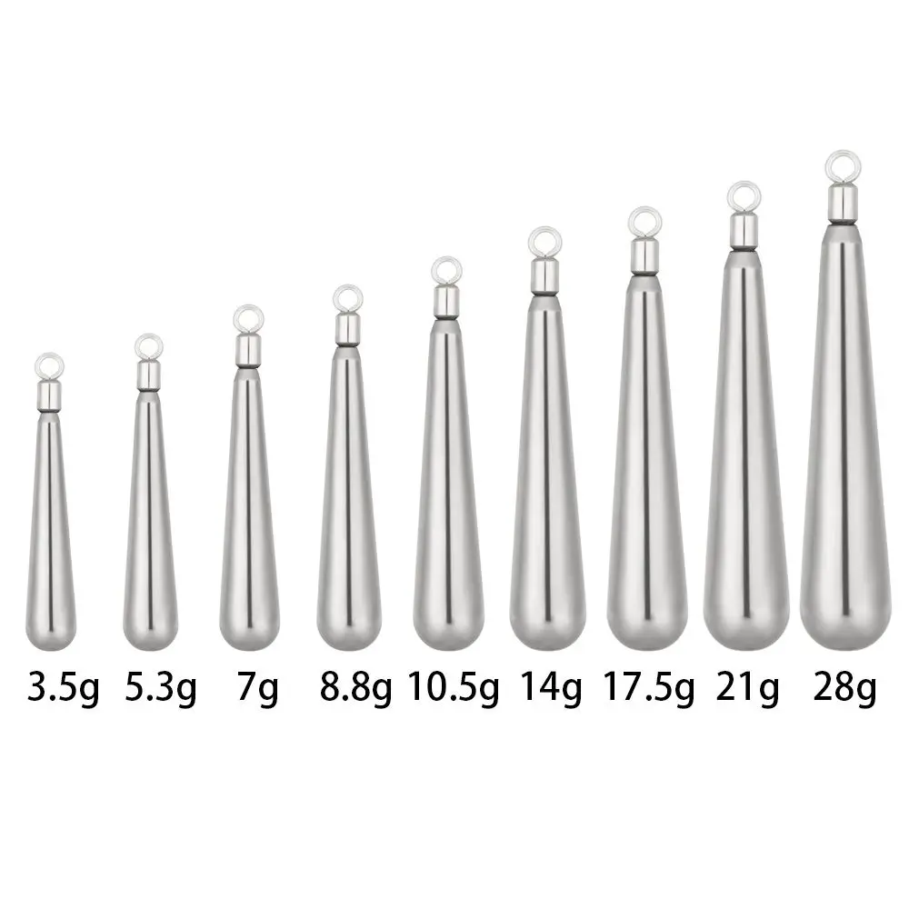 Fishing Tungsten Sinker 3.5g-28g Weight Quick Release Casting Line Sinkers Hook Connector Tackle Accessories |
