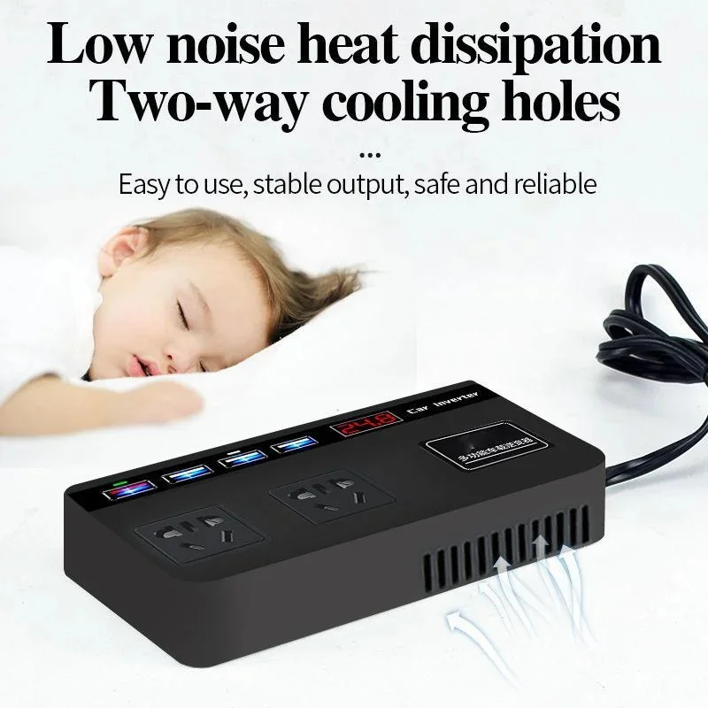 12 В 24 до 220 200 Вт модифицированный синусоидальный автомобильный инвертор зарядное