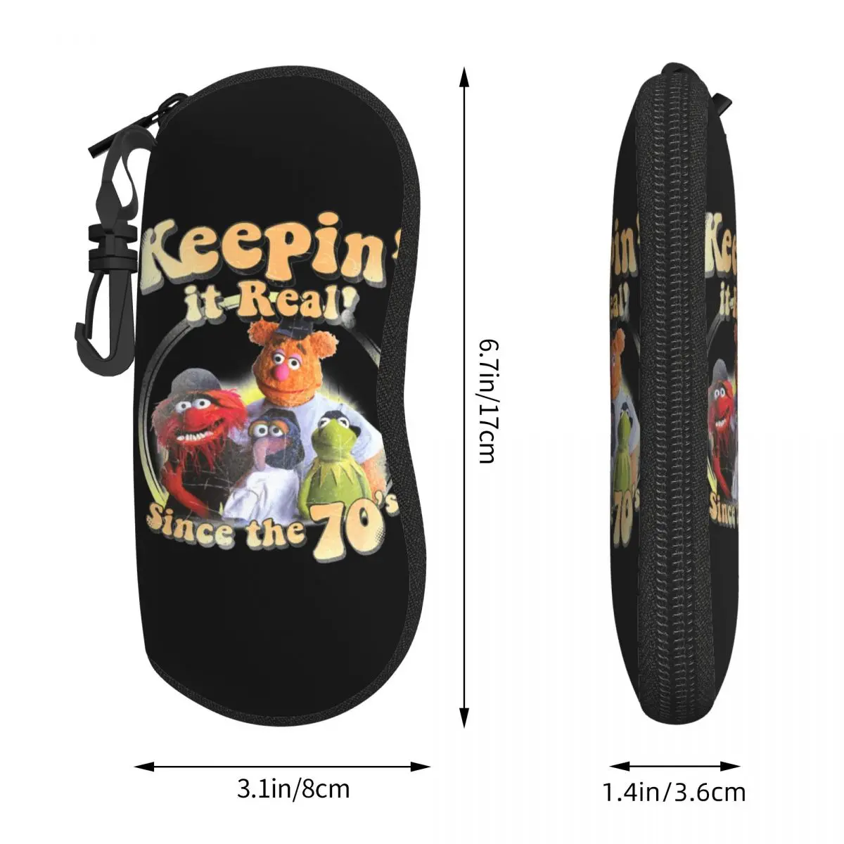 Muppets Show Keepin It Real Графический футляр для очков Легкий ящик хранения Контейнер с