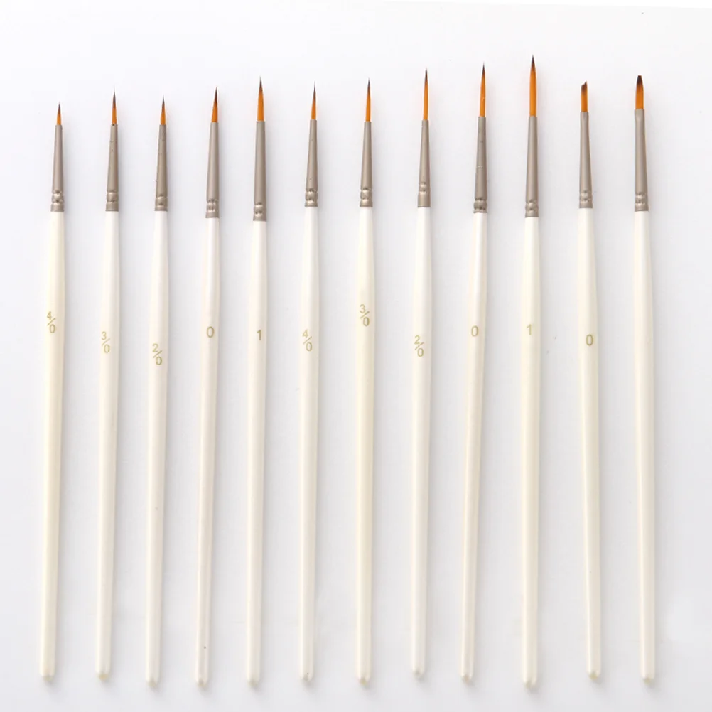 

12PCS Nylon Hair Painting Brushes Watercolor Brushes for Professionals Students