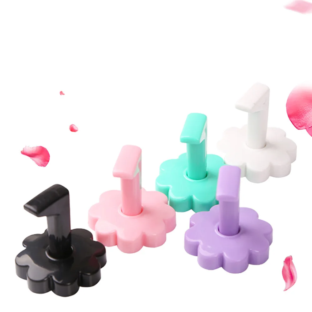 

10pcs Professional Plastic Plum Shape Nail Exercise Stand Detachable Nail Display Exercise Stand Set Manicure Tool