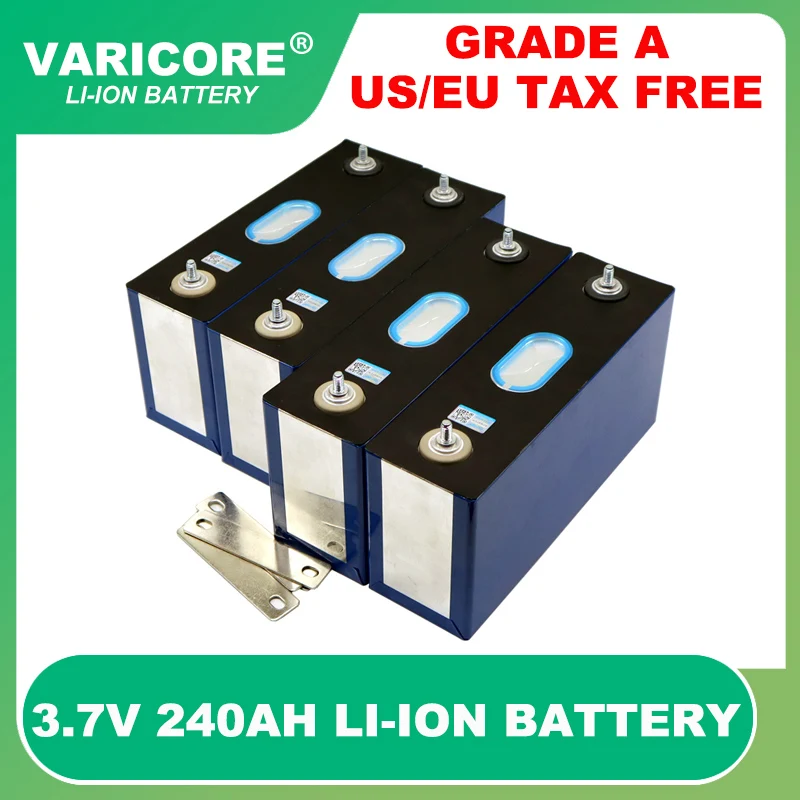 Grade A 3.7v 240Ah Ternary Lithium battery large single power cell for 12v 24v 36v electric vehicle Off-grid Solar Wind Tax Free