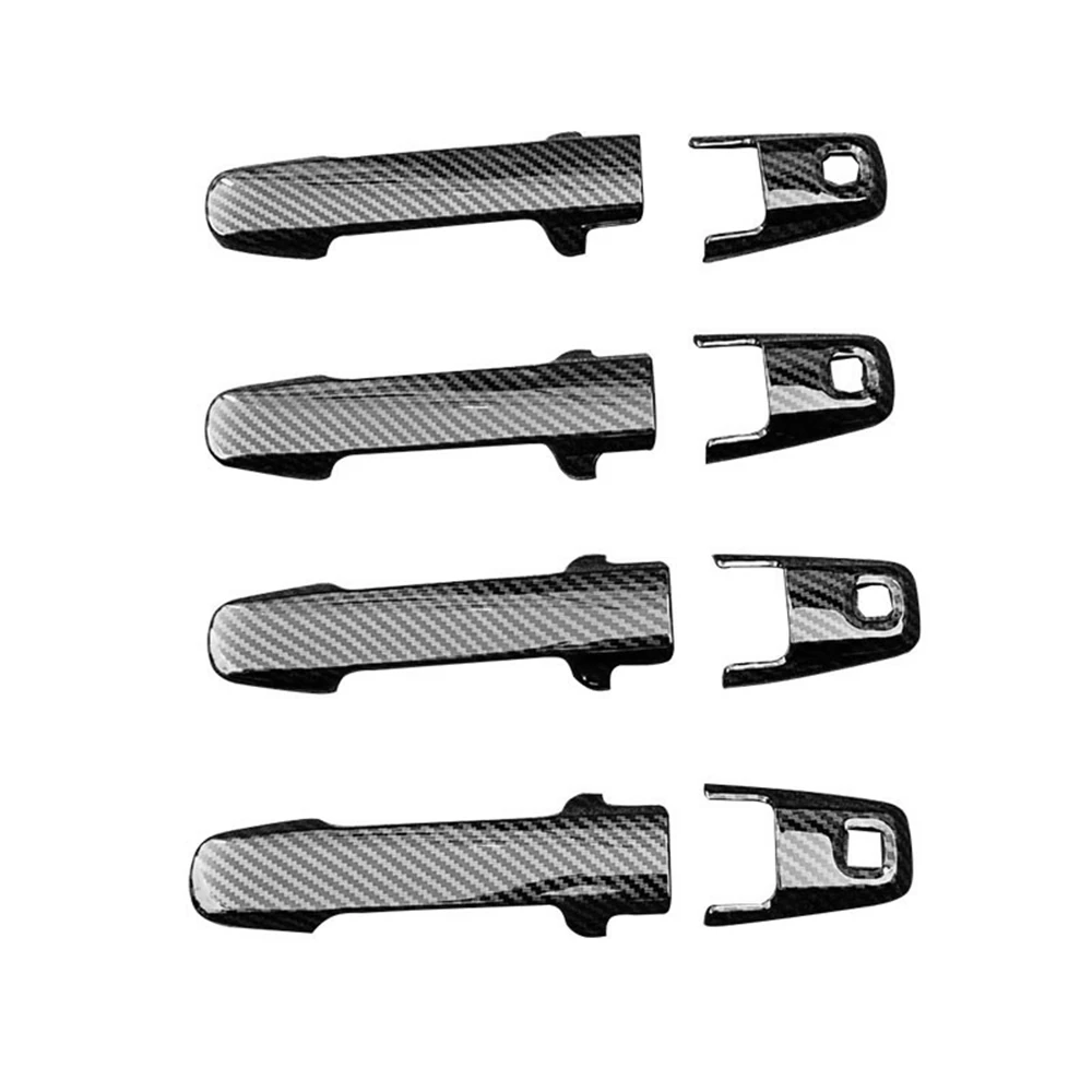 

Для 2021 2022 Suzuki Spacia крышка автомобильной дверной ручки, внешняя дверная ручка, наклейка из углеродного волокна