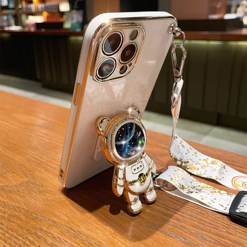 Кросс-боди шнурок с подвижным песком космический медведь кронштейн для Moto E32 G73 G82