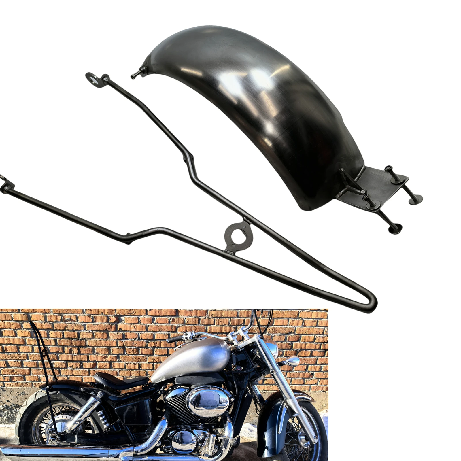 Для HONDA VT750 SHADOW ACE 750 1997-2003 мотоциклетное заднее колесо брызговик крышка с