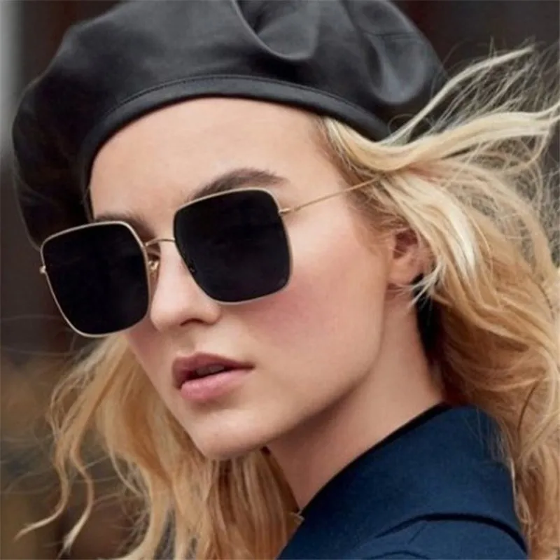 

New Fashion Vintage Sunglasses Women Brand Designer Oversize Square Sun Glasses Women Glasses UV400