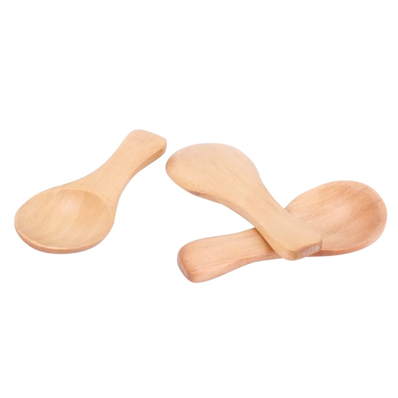 

Short Handle 100 Packets Of Small Wooden Spoon, Perfect For Small Jars Of Jam, Spices, Condiments, Seasonings, Sugar