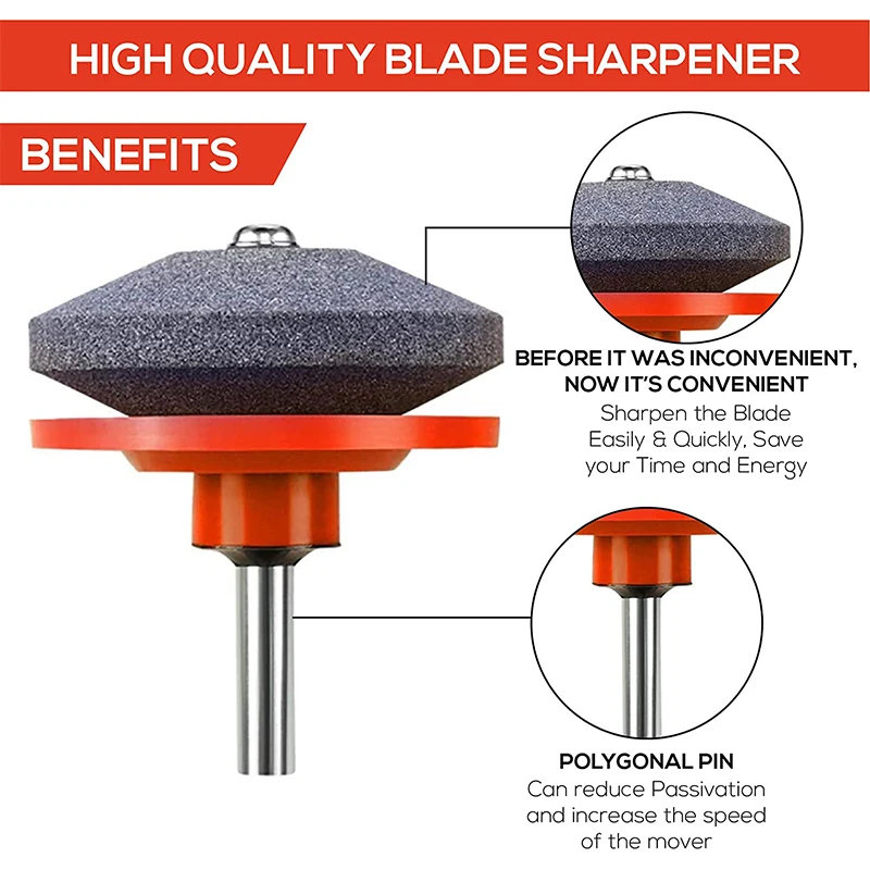 AffûTeur de Lame Tondeuse à Gazon 5 PièCes pour Perceuse Outil Pelouse