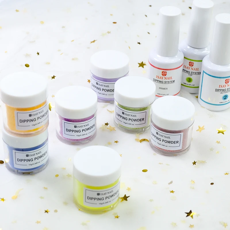 ISAYBEAUTY пудра для ногтей стартовый набор 1 шт. просто нанесите на ногти сильнее и