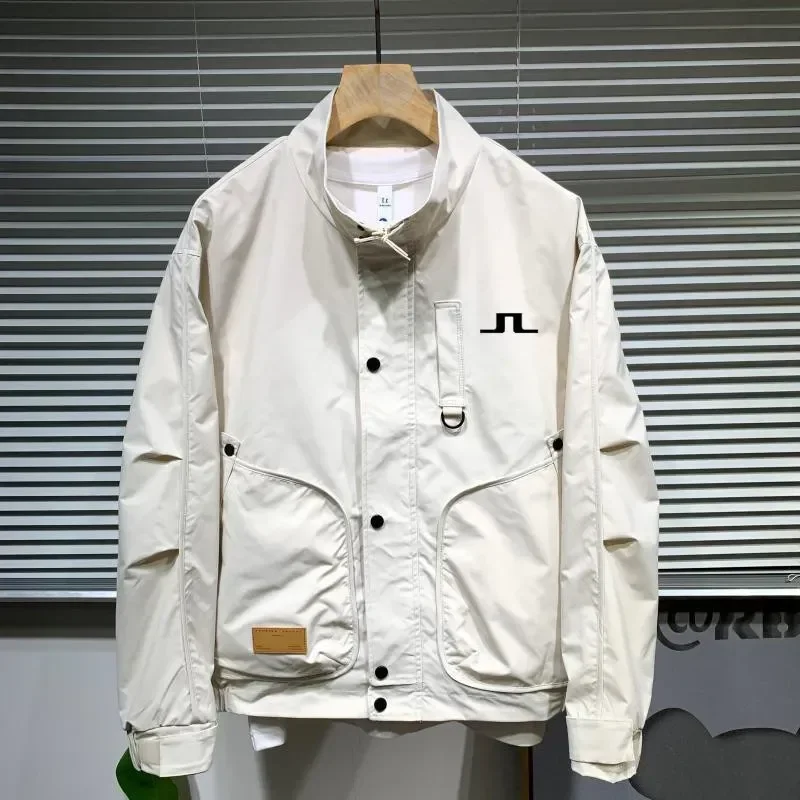 

Men's Golf Apparel Fishing 2023 Autumn Men's Light Coat Jacket Medium Plus Size Electric BikeJacket Casual L-4XL