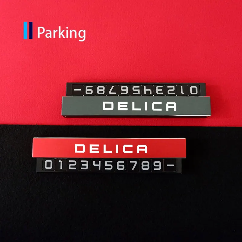

Alloy Hidden Parking Card For Mitsubishi Delica Car Phone Number Card For Mitsubishi Pajero Outlander ASX Lancer Eclipse Colt