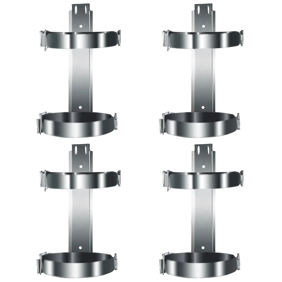 

4pcs Fire Extinguisher Mount Bracket Fire Extinguisher Metal Bracket, Heavy Duty Universal Fire Extinguisher Wall Hook Mount