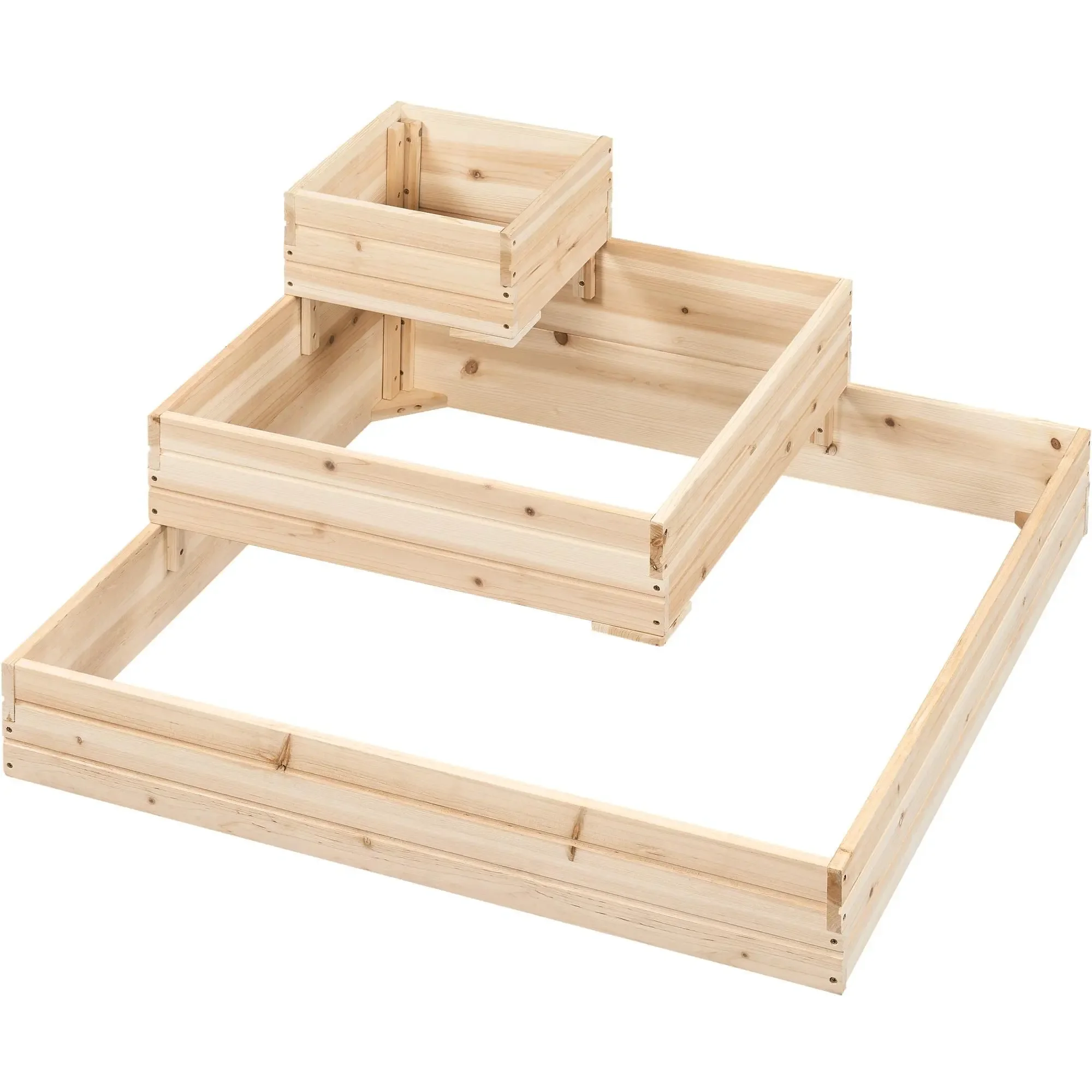 Оптовая продажа натуральной цветочной клумбы для дома и дороги деревянный