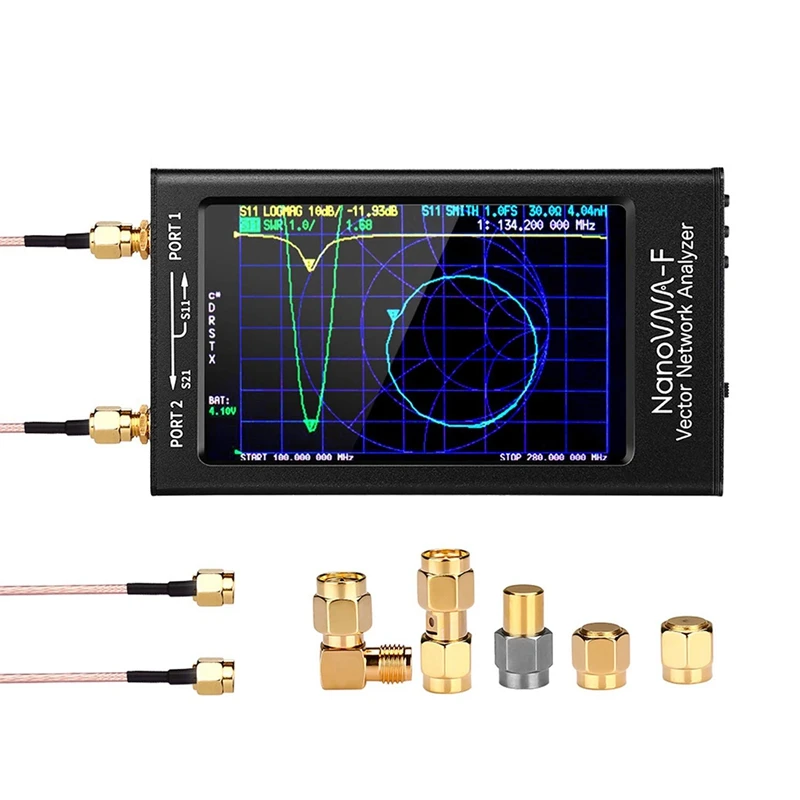 

Nanovna-F Vector Network Analyzer 4.3 Inch Large Screen Vector Network Analyzer MF HF VHF 50Khz-1.5Ghz Antenna Analyzer