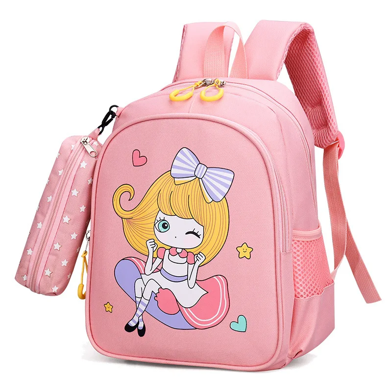 2022 Cartoon nylon School Bags For Gilrs boys Cute Kids Kindergarten SchoolBag Children preschool Backpacks kids baby Book Bag