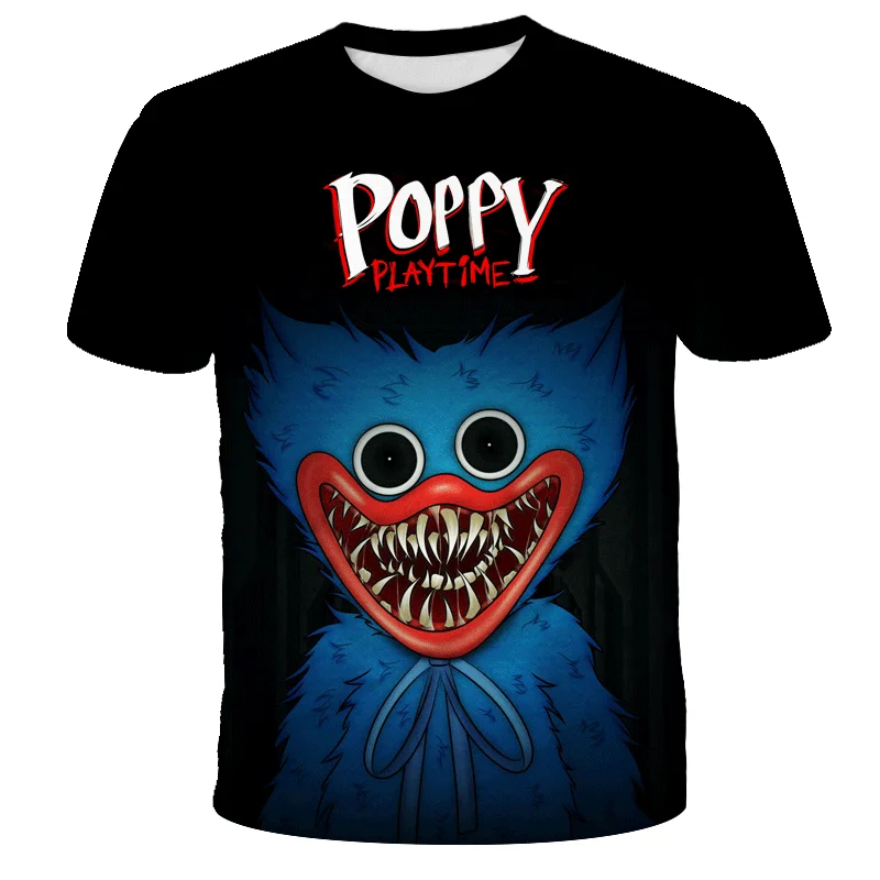 

Kids Game Poppy Playtime Boys T-Shirt 3D Printiing Harajuku Casual Graphic Streetwear Huggy Wuggy Short Sleeve Grls Tshirts3-14y