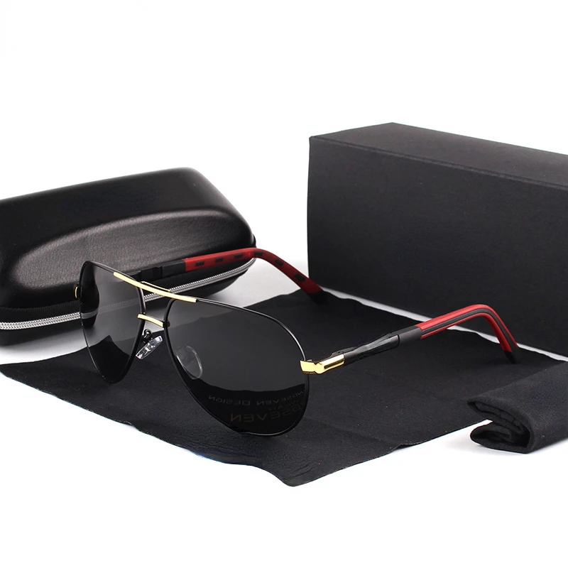 

Men Vintage Aluminum Polarized Sunglasses Classic Brand Sun glasses Coating Lens Driving Eyewear For Men/Women