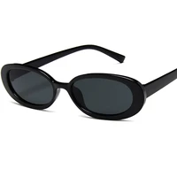 2022 goggle kurt cobain glasses oval sunglasses ladies trendy vintage retro sun glasses womens white black eyewear uv400