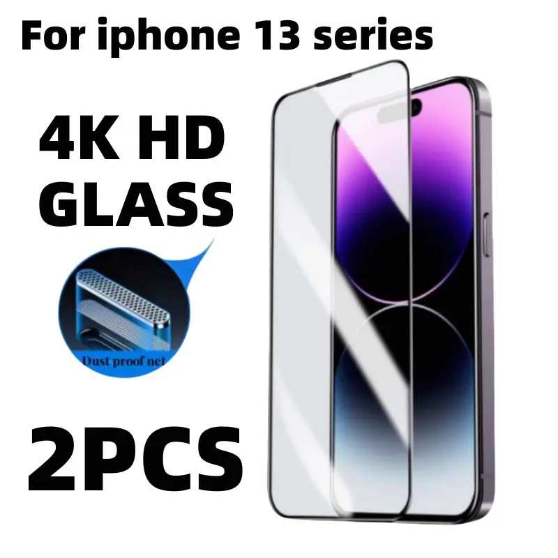 2 шт. стекло для iphone 13 Pro Max Защитная пленка экрана iPhone закаленное с защитным