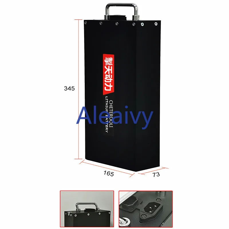 Водонепроницаемый перезаряжаемый литий-ионный аккумулятор 60 в 30 Ач для 1500 Вт 2000