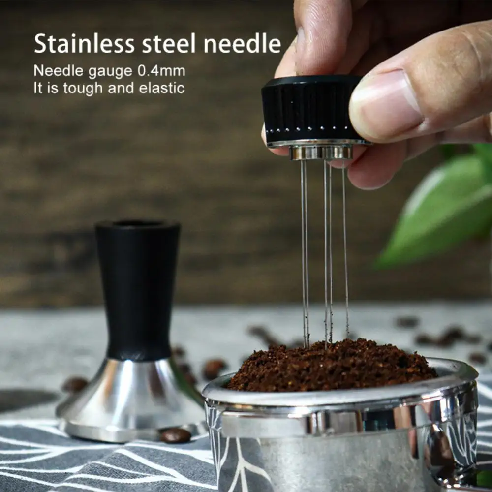 

Italian Coffee Machine Powder Press Hammer Handmade Stainless Steel Coffee Tamper Espresso Maker Reticulated Series Tamper