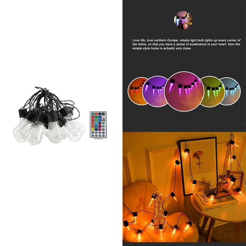 

Solar LED Bubble Crystal Ball Light Indooor Outdoor Garden Waterproof Fairy Light