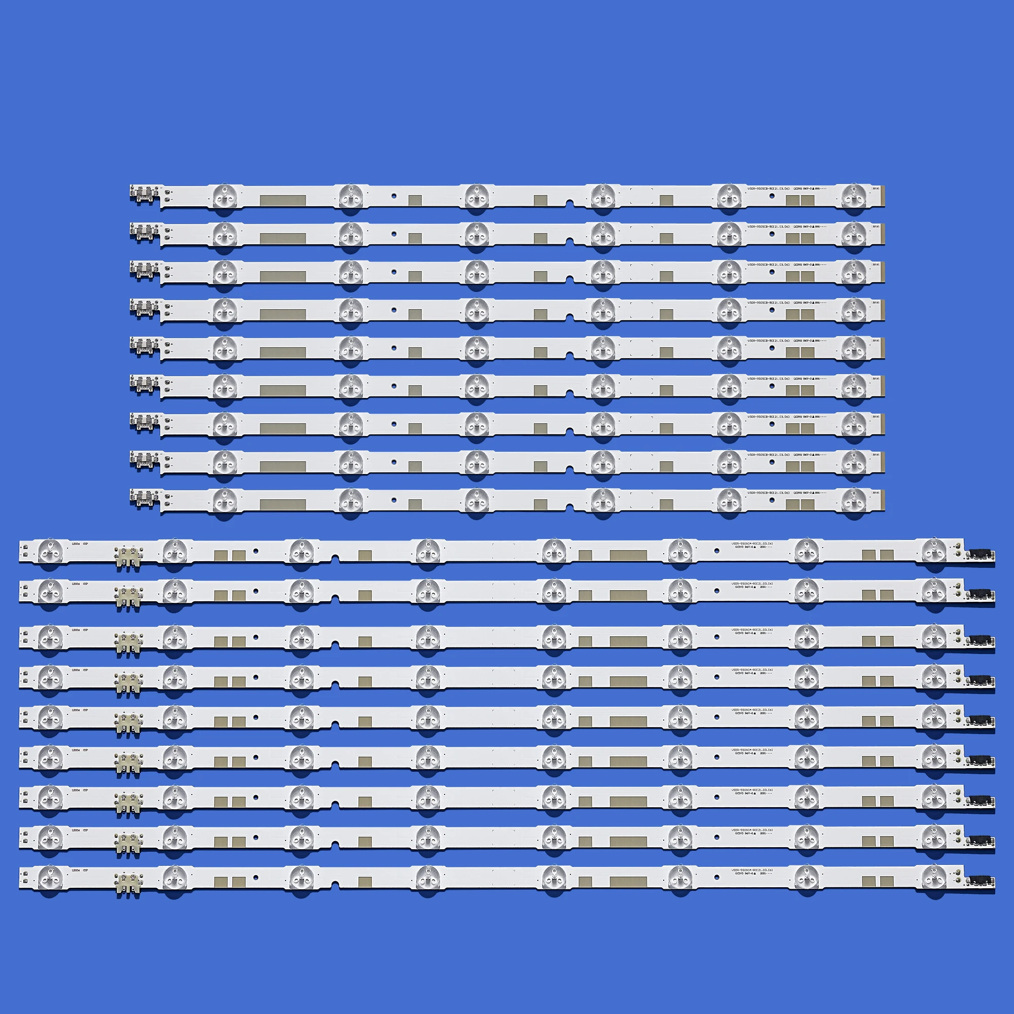 

Новая 18 шт./компл. светодиодный лента для Sam sung UE55JU6800 UE55JU6800K V5DR_550SCA_R0 V5DR_550SCB_R0 BN96-38482A BN96-38481A
