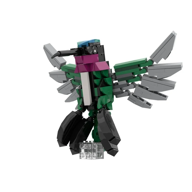 Фото 213 деталей MOC Hummingbird No 8 Stripe Breasted Creator: Конструктор-модель, архитектурные блоки, игрушки, идея для рождественского подарка, кирпичики для детей, DIY №2
