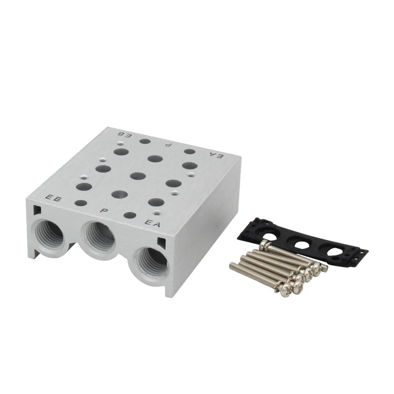 Серия SS5Y5-20 5-портовый корпус электромагнитного клапана Портовый коллектор для
