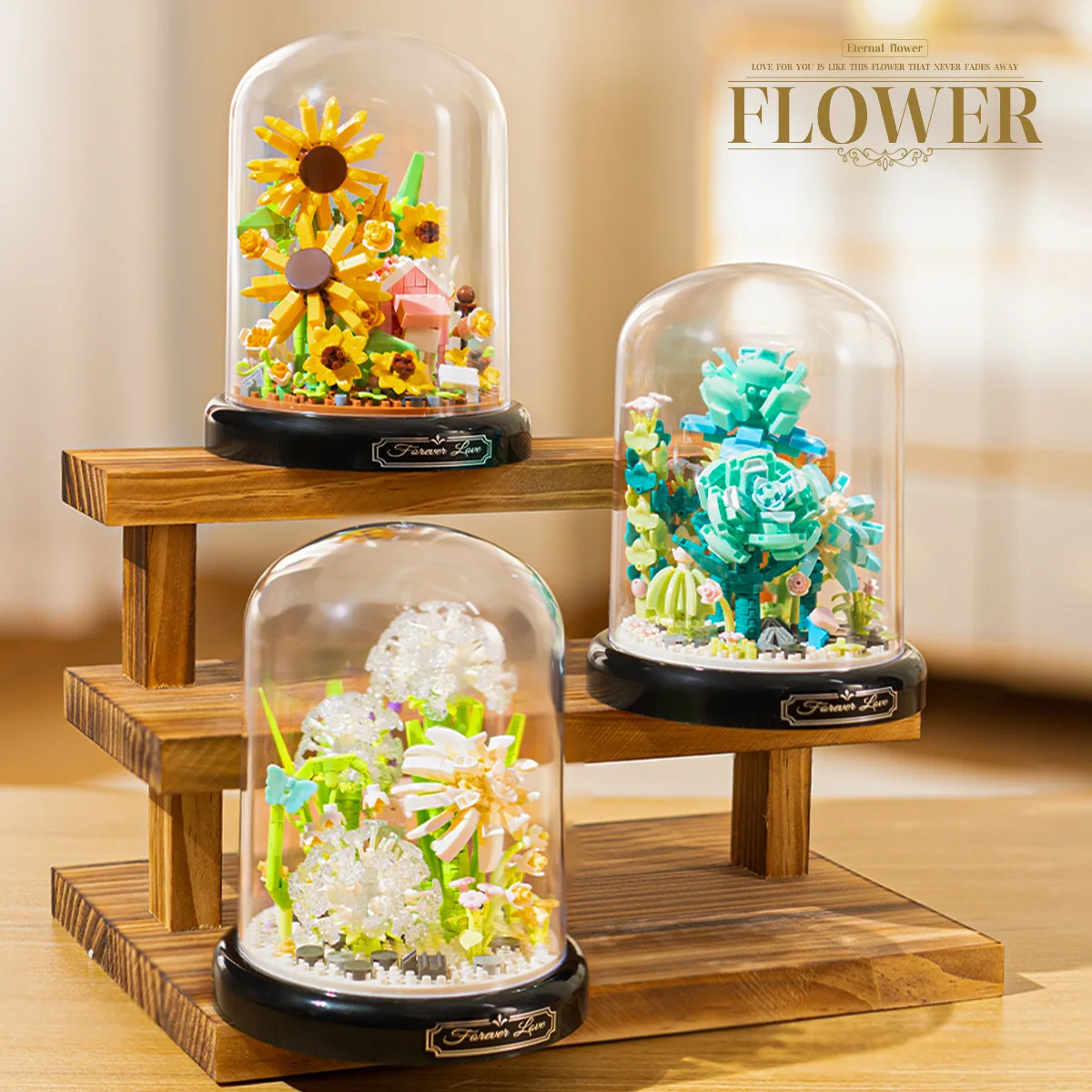 Конструктор цветочный горшок для девочек