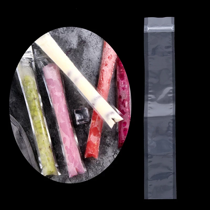 

50pcs Disposable Popsicle Bag DIY Juice Fruit Smoothie Ice Cream Ziplock Bag Homemade Yogurt Popsicle Mold Sealed Packaging