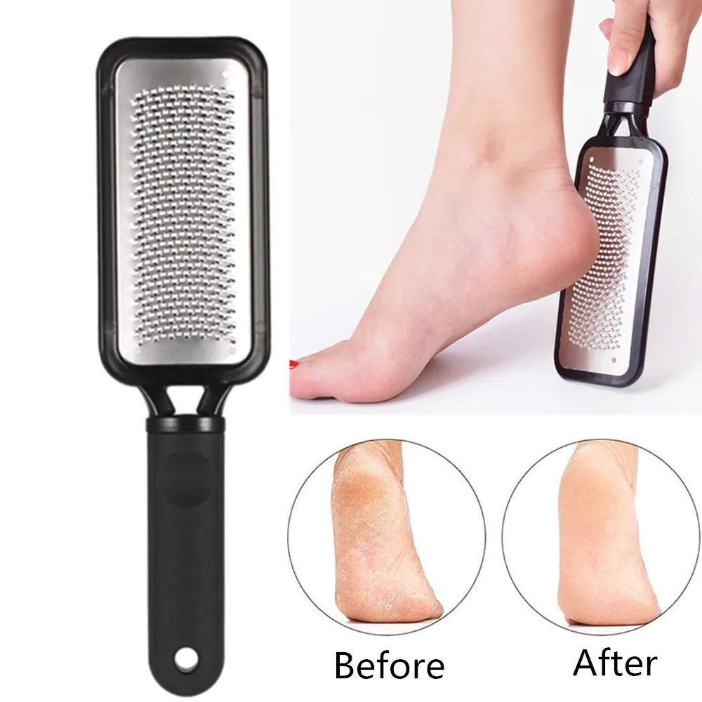 

Pedicure Foot File Rasp Callus Stainless Steel Hard Dead Skin Removal Foot Scraper Grinding Grater Scrubber Wet Dry Foot Care To