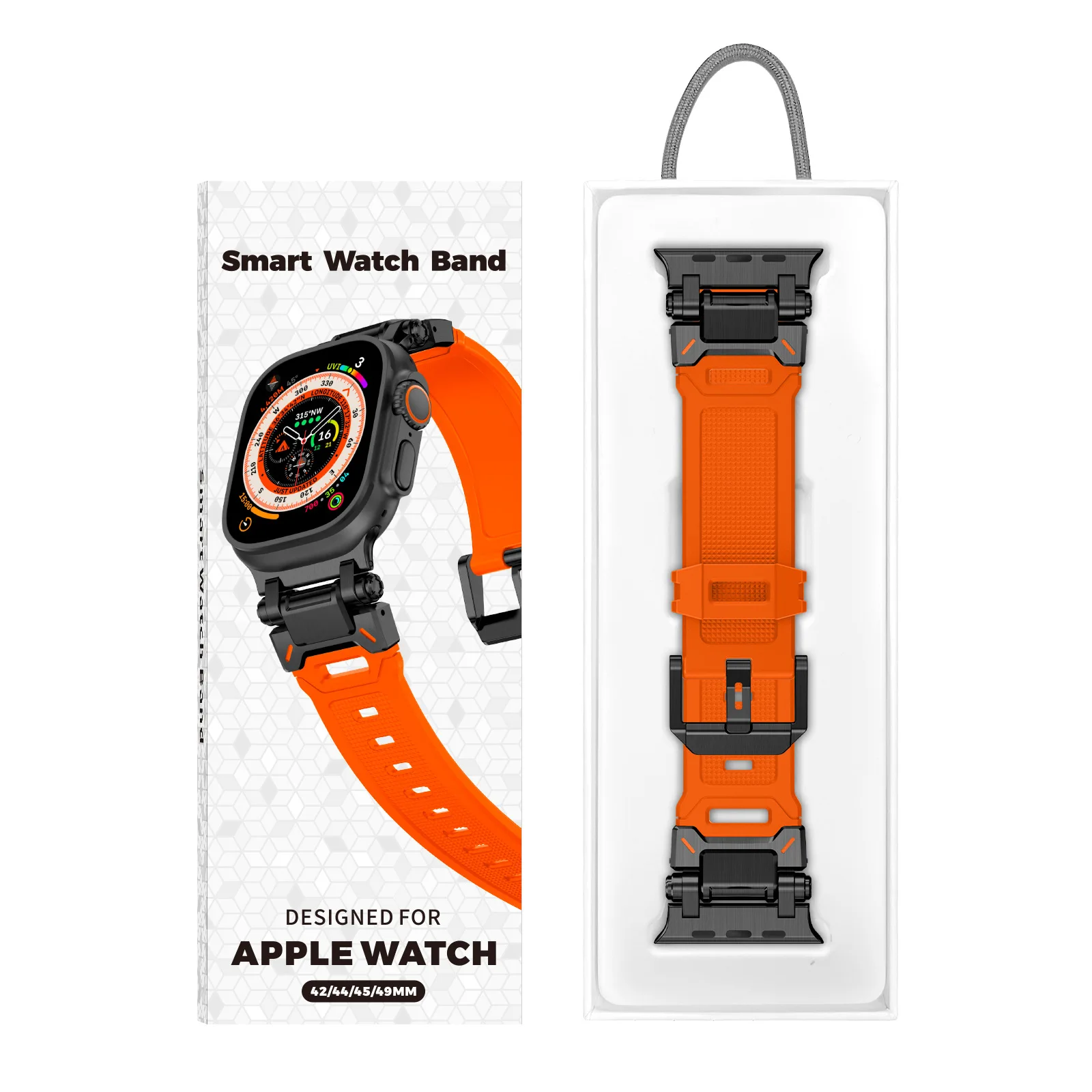 Фото Роскошный браслет Single Tour Band для Apple Watch Ultra 3 49 мм, ремешок 44 мм, 45 мм, 46 мм, мужской спортивный ремешок Iwatch Series 11 10 9 8 7 Se №4