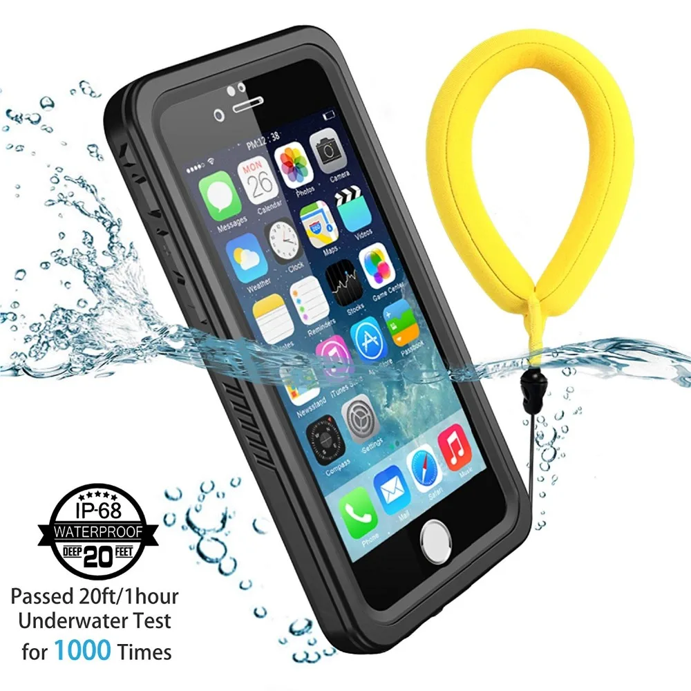 

IP68 Waterproof Phone Case for iPhone 14 13 12 11 Pro XS MAX XR 6 6S 7 8 Plus Diving Rugged Clear Back Cover Screen Protector