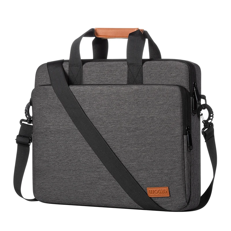 15 6-дюймовая сумка через плечо для ноутбука мужская тонкая переноски компьютера