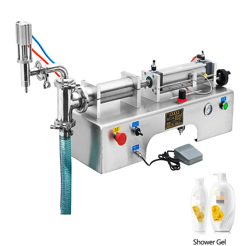 

100-1000ML Horizontal Pneumatic Single Head Liquid Filling Machine 110V 220V