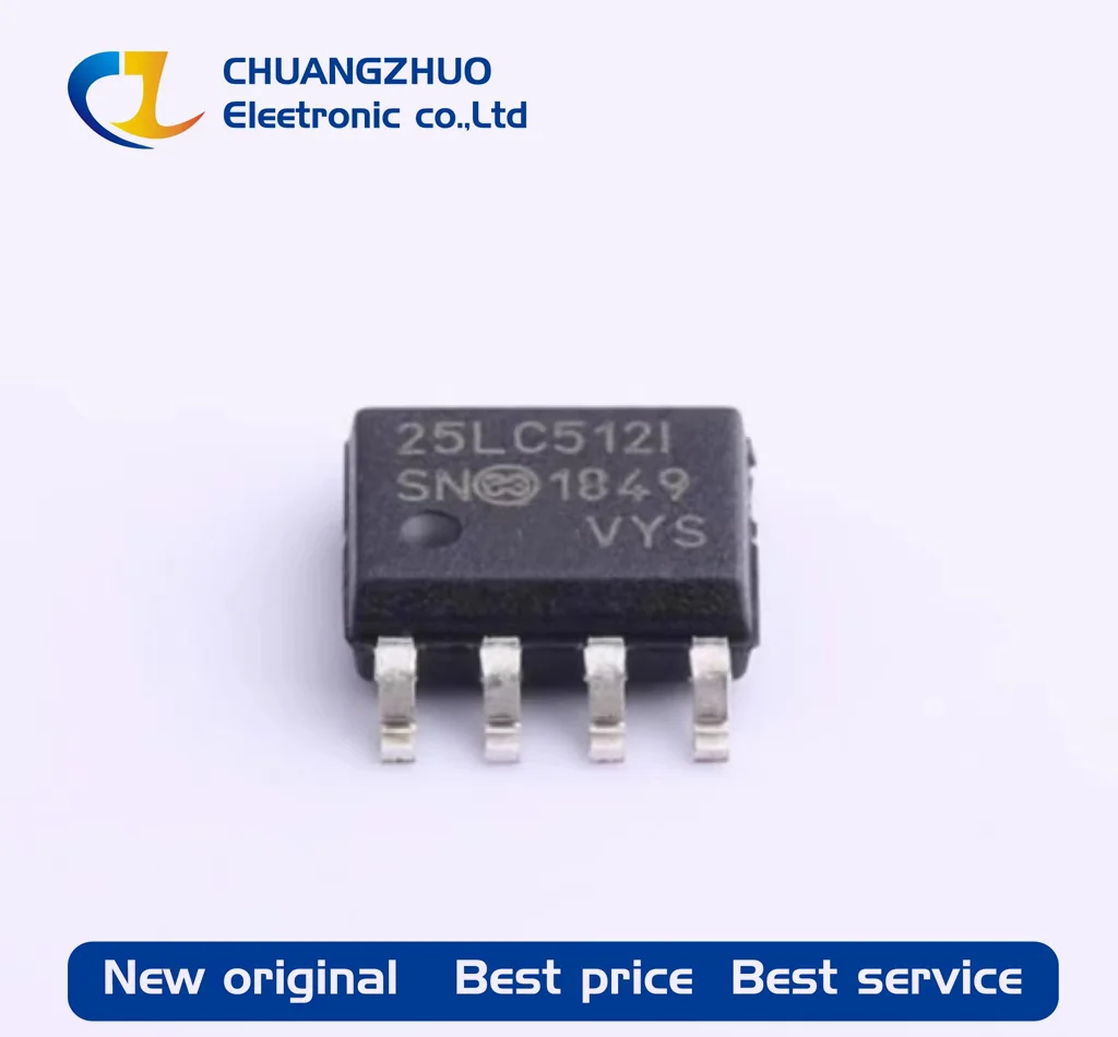 

1 шт. новый оригинальный 25LC512-I/SN 25LC512I 512Kbit SPI SOP-8 EEPROM