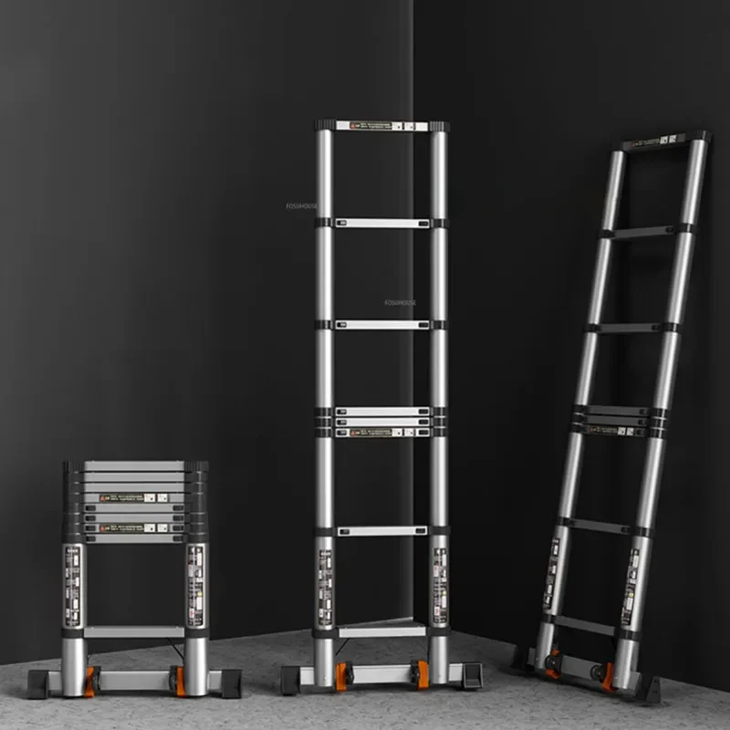 

Складная телескопическая лестница из алюминиевого сплава, многофункциональная Инженерная лестница в елочку, портативный подъемник для скалолазания, 2023