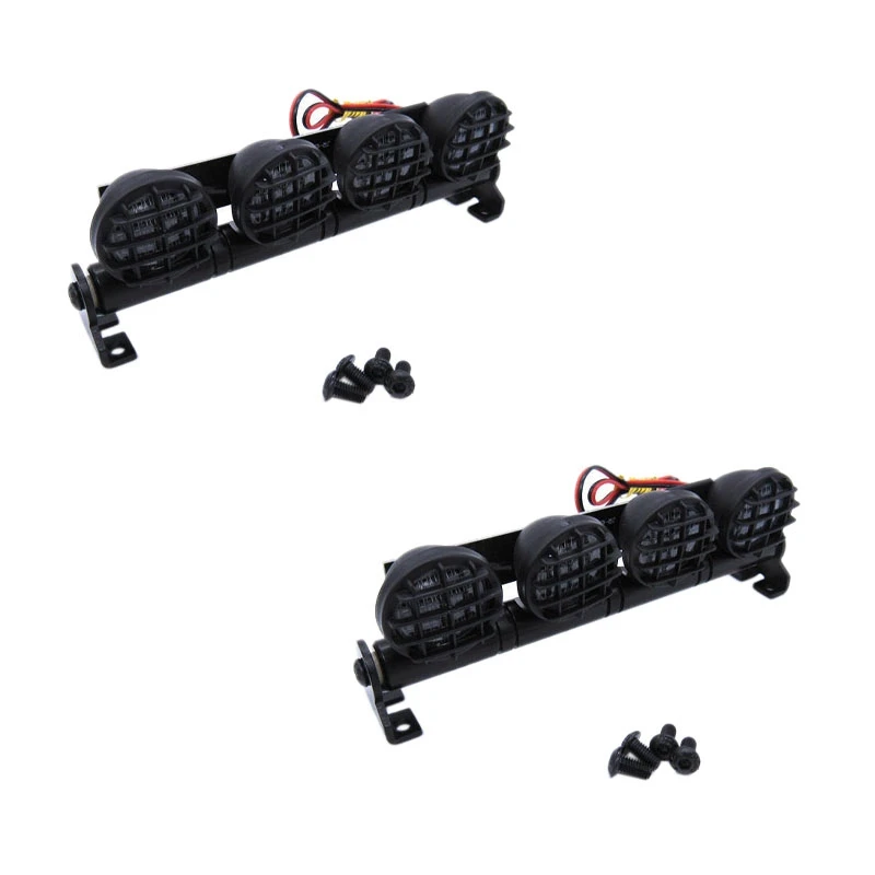 

2 PCS RC Car LED Roof Lamp Lights Bar For WPL D12 1/10 RC Truck Car Upgrade Parts Accessories