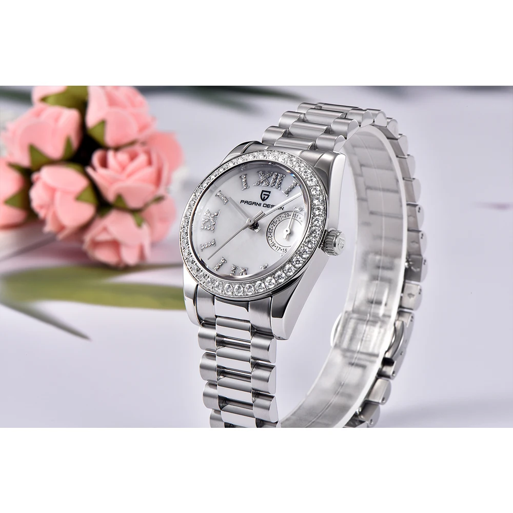 PAGANI DESIGN женские кварцевые наручные часы PD1776 повседневные модные аксессуары для