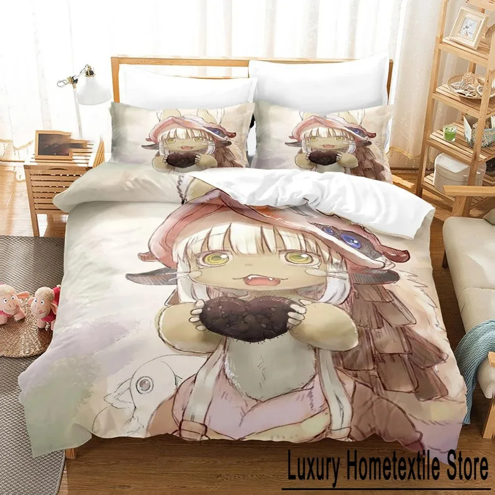 Anime Made in abyss Bedding Set Boys Girls Twin Queen Size Duvet Cover Pillowcase Bed Kids Adult Fashion Home Textile