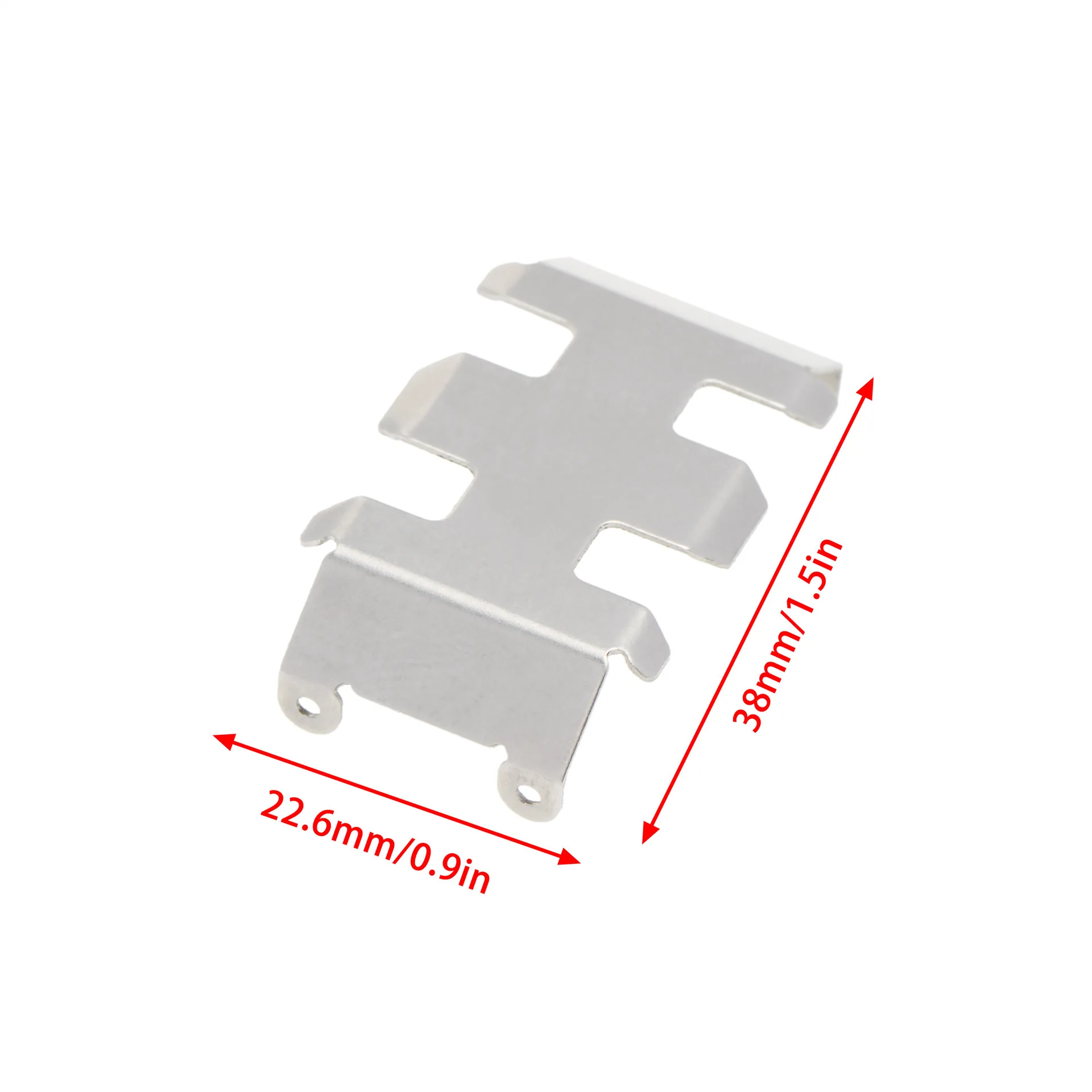 3 шт. переднее и заднее шасси из нержавеющей стали защитная пластина для оси 1/24 RC