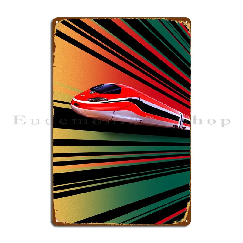 

Frecciarossa Metal Sign Cinema Design Garage Club Decoration Personalized Tin Sign Poster