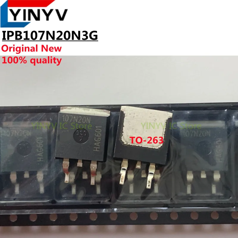 

5pcs IPB107N20N3G 107N20N IPB107N20N3 G IPB107N20N3GATMA1 IPB107N20N MOSFET N-CH 200V 88A TO-263 100% new imported original